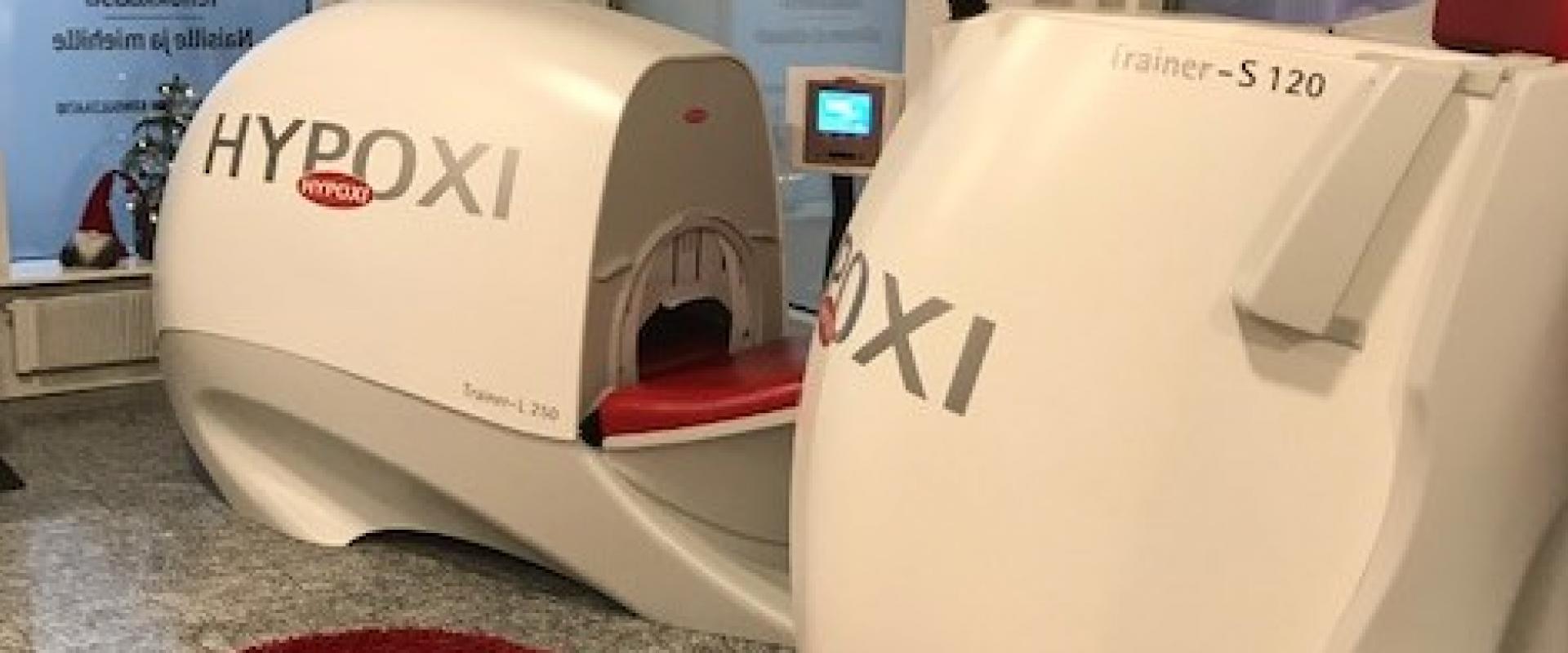 Hypoxi -laitteita studiolla